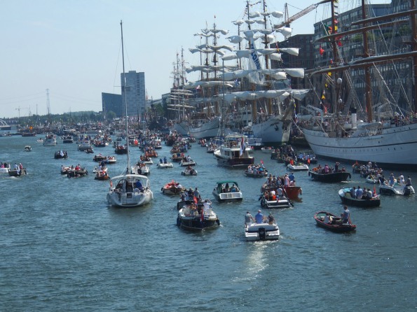 A real flotilla of boats on parade!